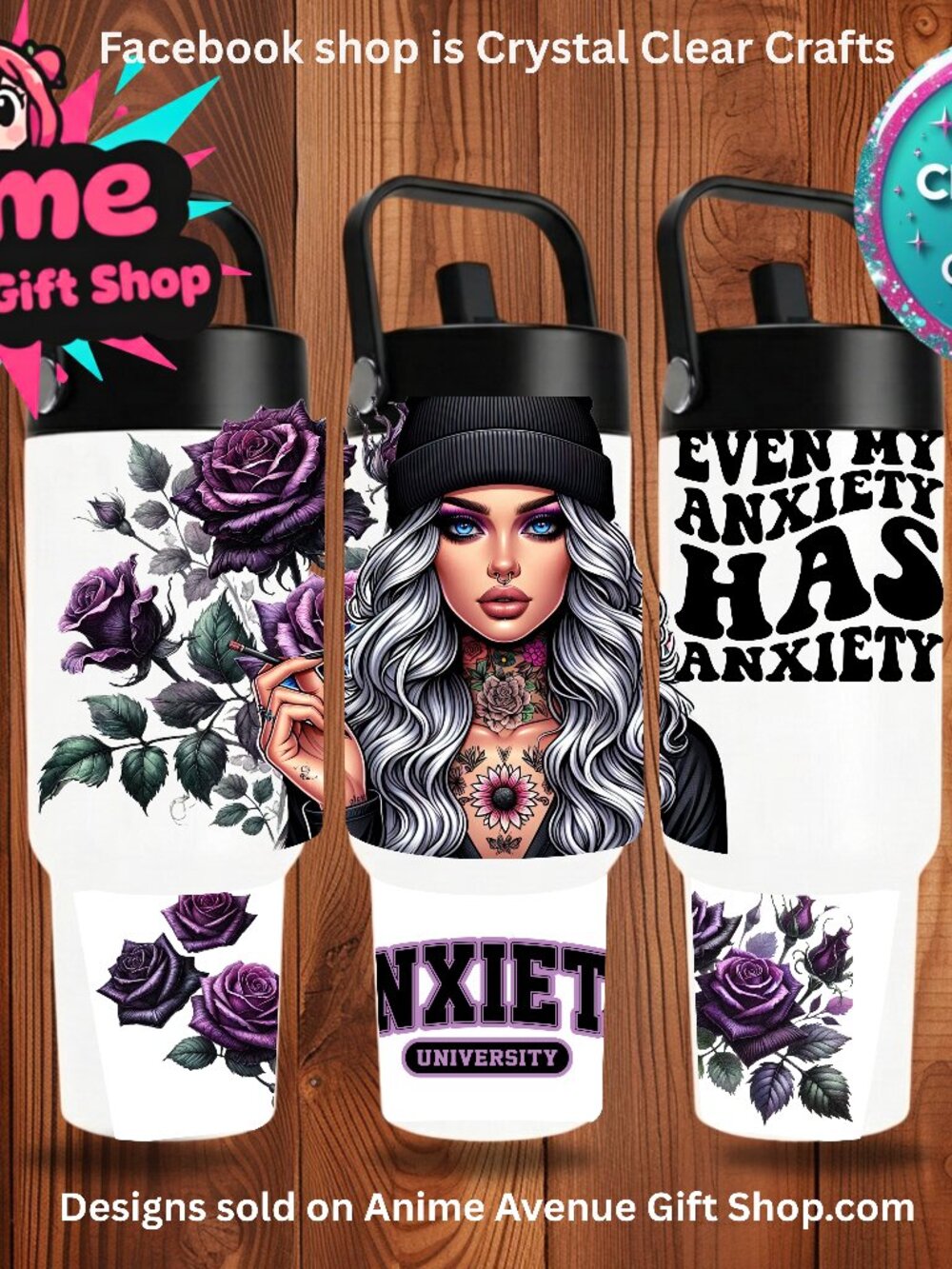 Anxiety 30oz Stainless Steel Tumbler